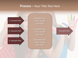Female Caucasian Bright PowerPoint Template