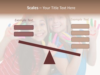Female Caucasian Bright PowerPoint Template