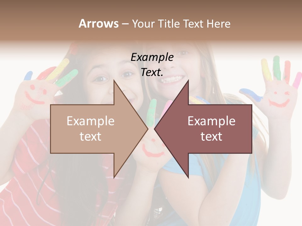 Female Caucasian Bright PowerPoint Template