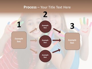 Female Caucasian Bright PowerPoint Template