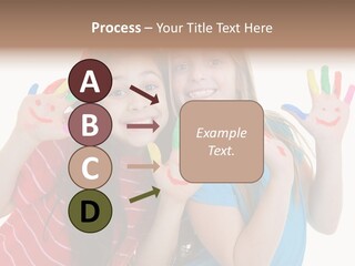 Female Caucasian Bright PowerPoint Template