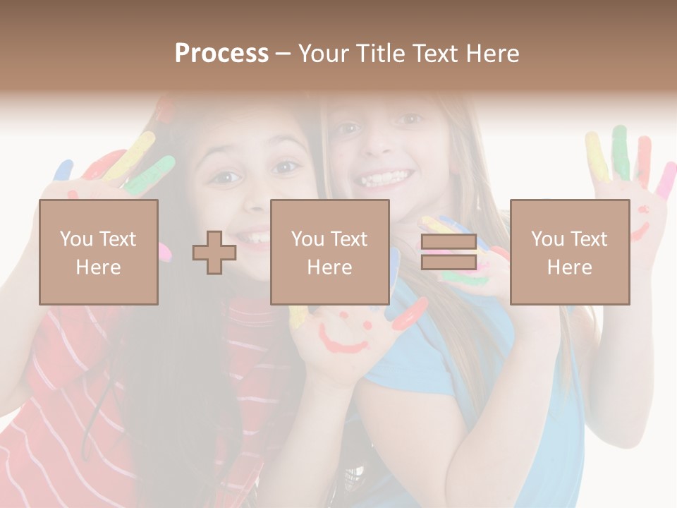 Female Caucasian Bright PowerPoint Template