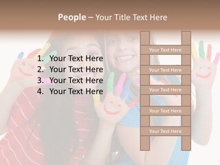 Female Caucasian Bright PowerPoint Template