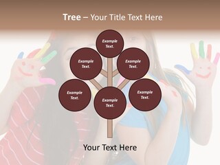 Female Caucasian Bright PowerPoint Template