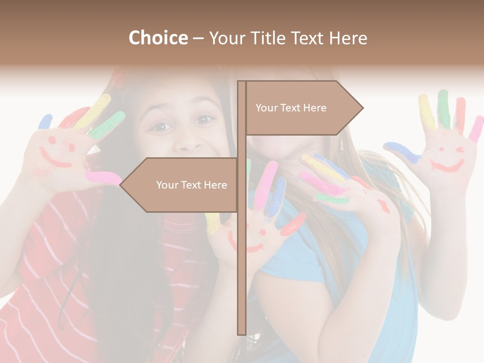 Female Caucasian Bright PowerPoint Template