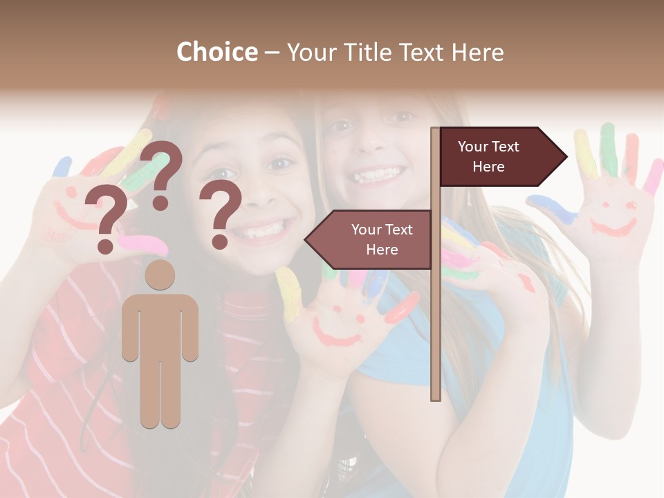 Female Caucasian Bright PowerPoint Template