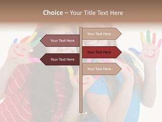 Female Caucasian Bright PowerPoint Template