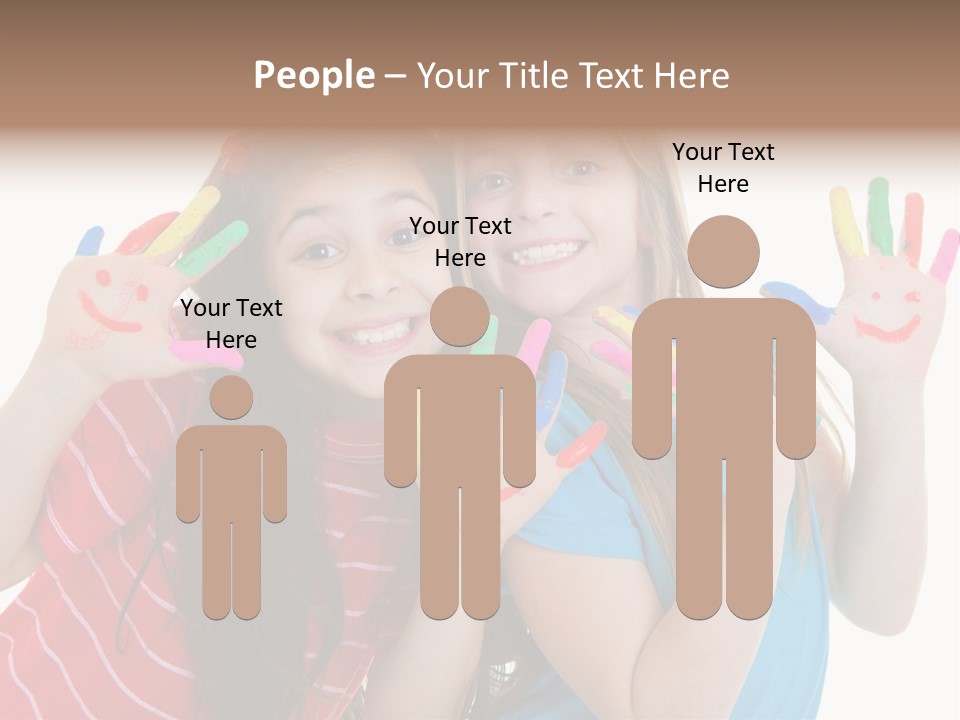 Female Caucasian Bright PowerPoint Template