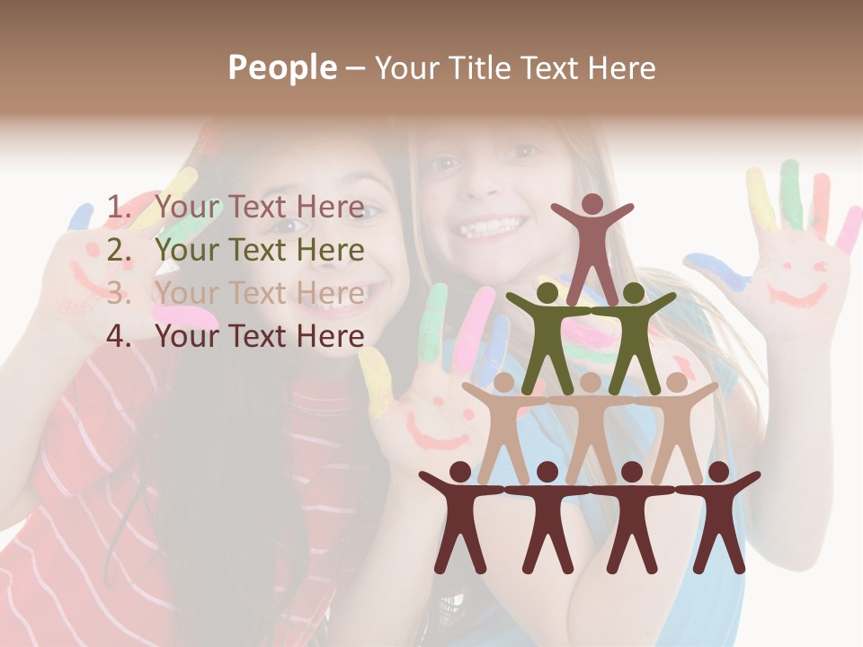 Female Caucasian Bright PowerPoint Template