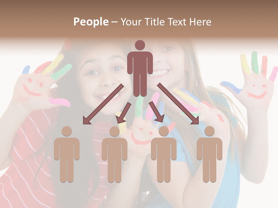 Female Caucasian Bright PowerPoint Template