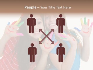 Female Caucasian Bright PowerPoint Template