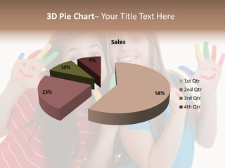 Female Caucasian Bright PowerPoint Template
