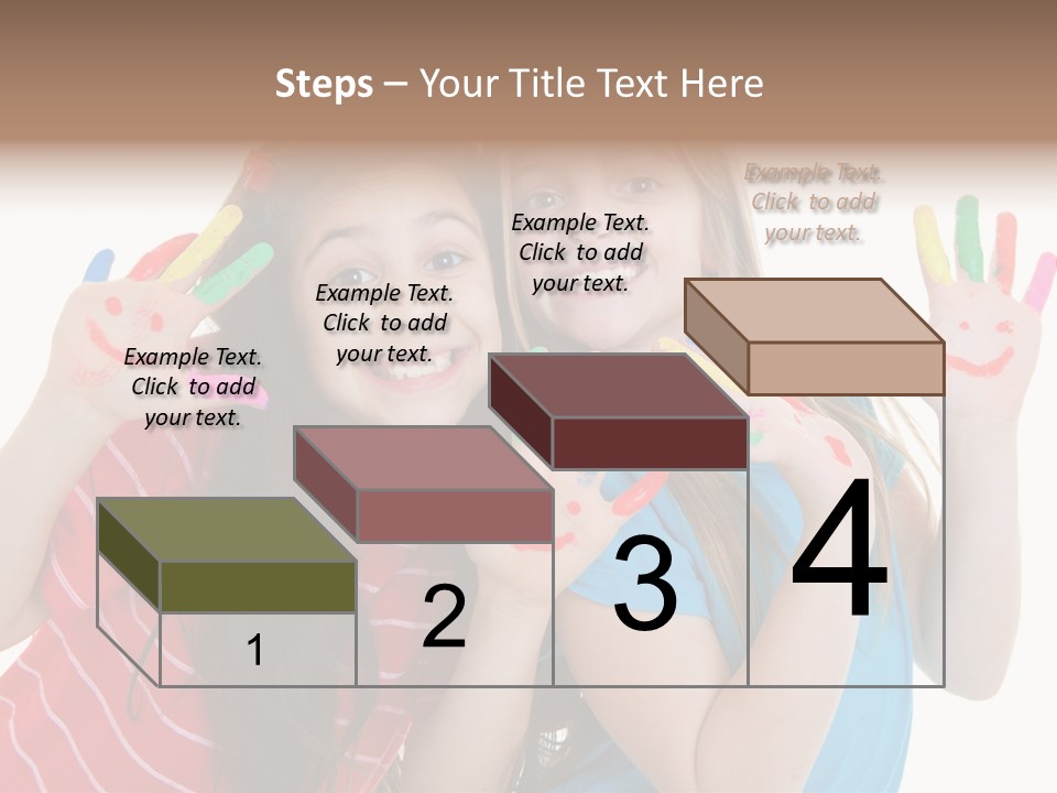 Female Caucasian Bright PowerPoint Template