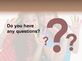 Female Caucasian Bright PowerPoint Template