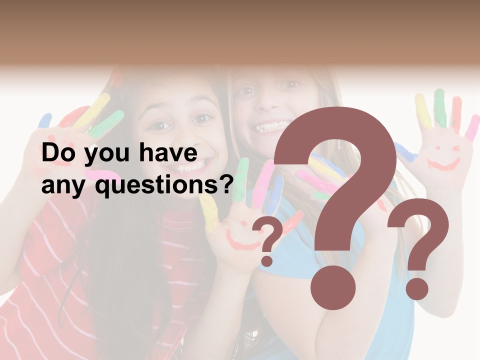 Female Caucasian Bright PowerPoint Template