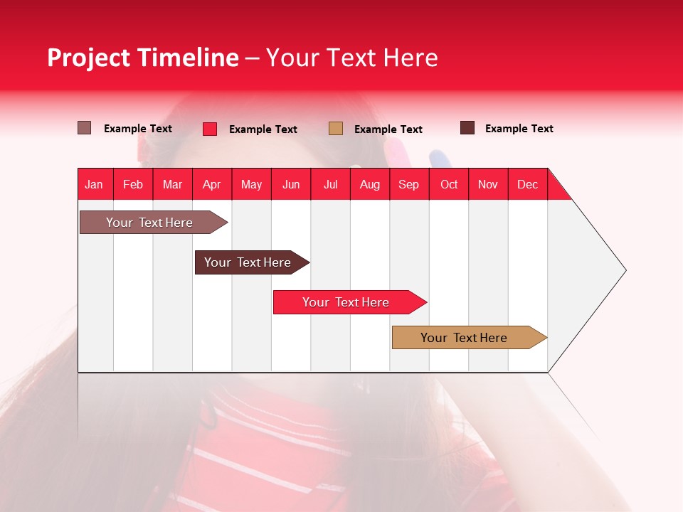 Palm Painted Child Girl PowerPoint Template