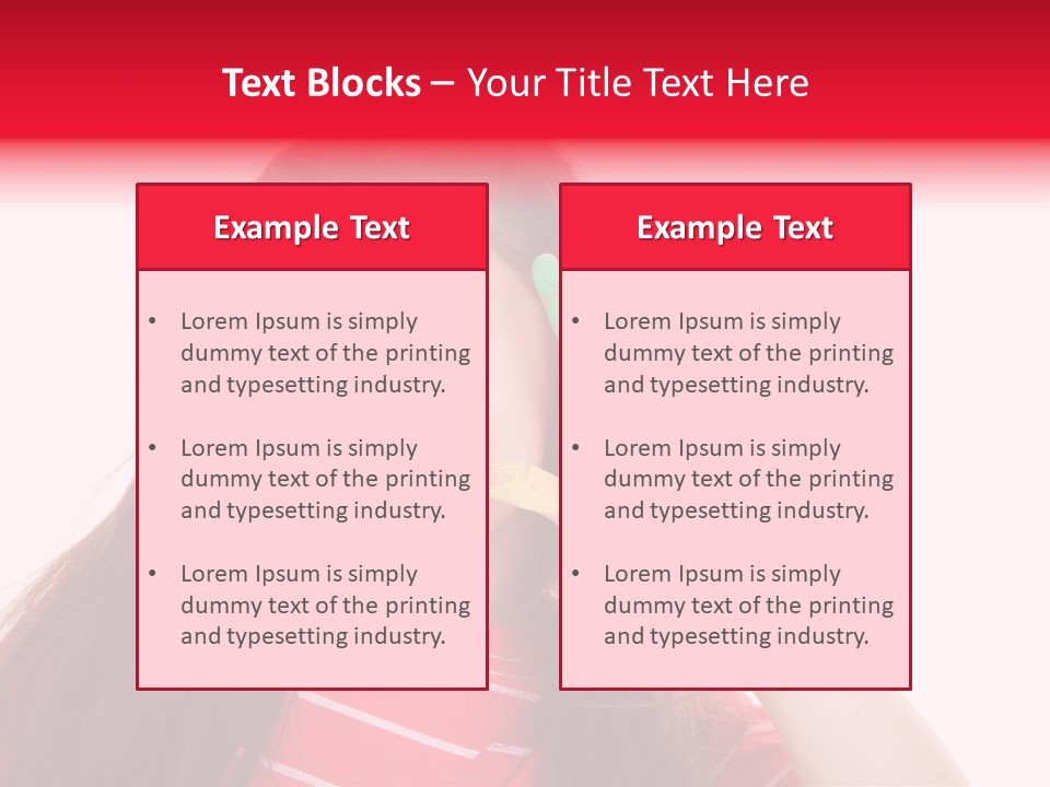 Palm Painted Child Girl PowerPoint Template