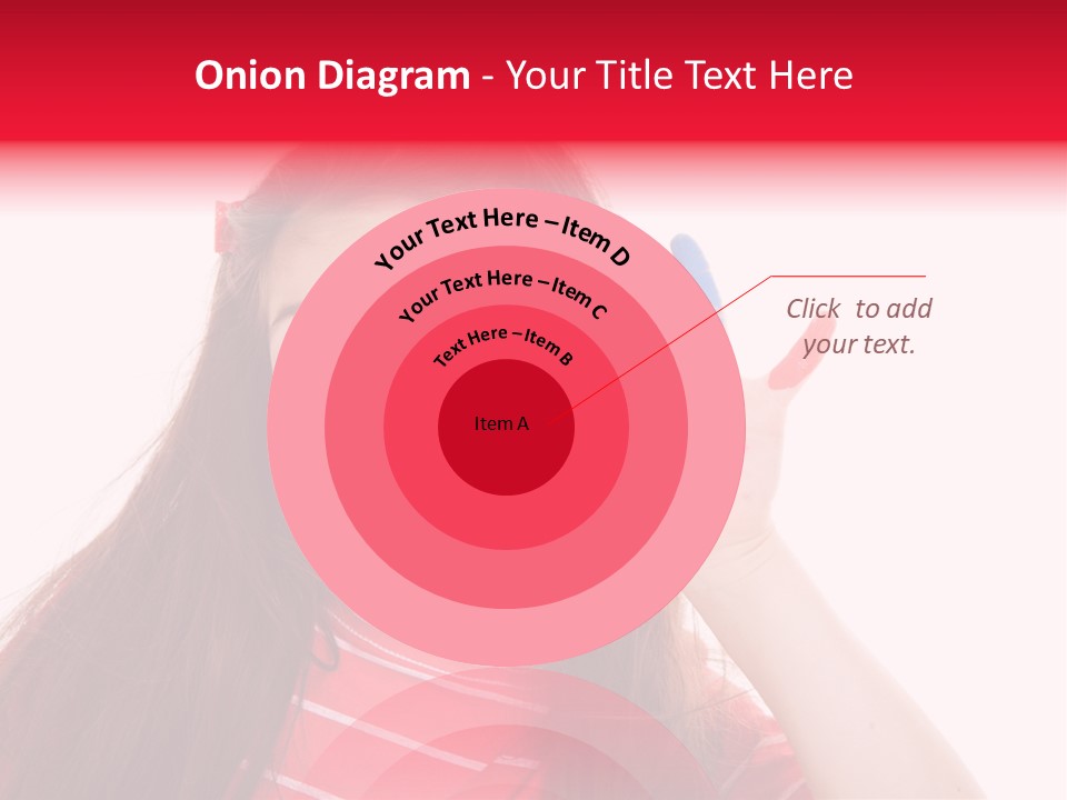 Palm Painted Child Girl PowerPoint Template