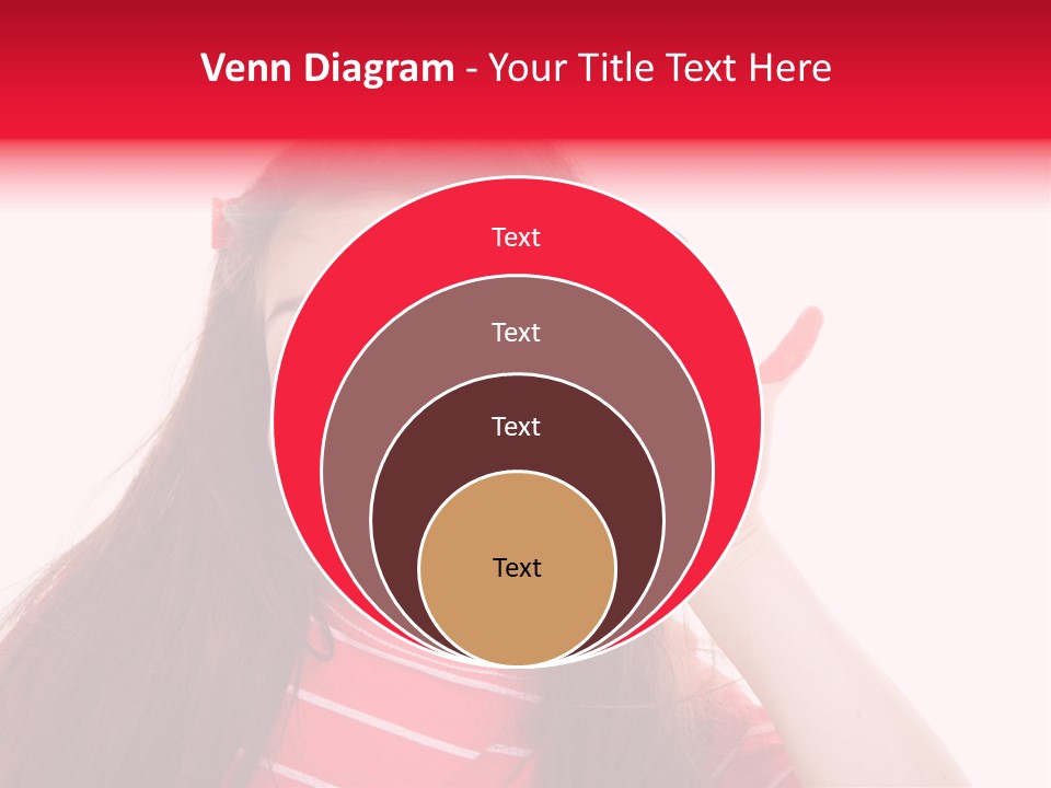 Palm Painted Child Girl PowerPoint Template