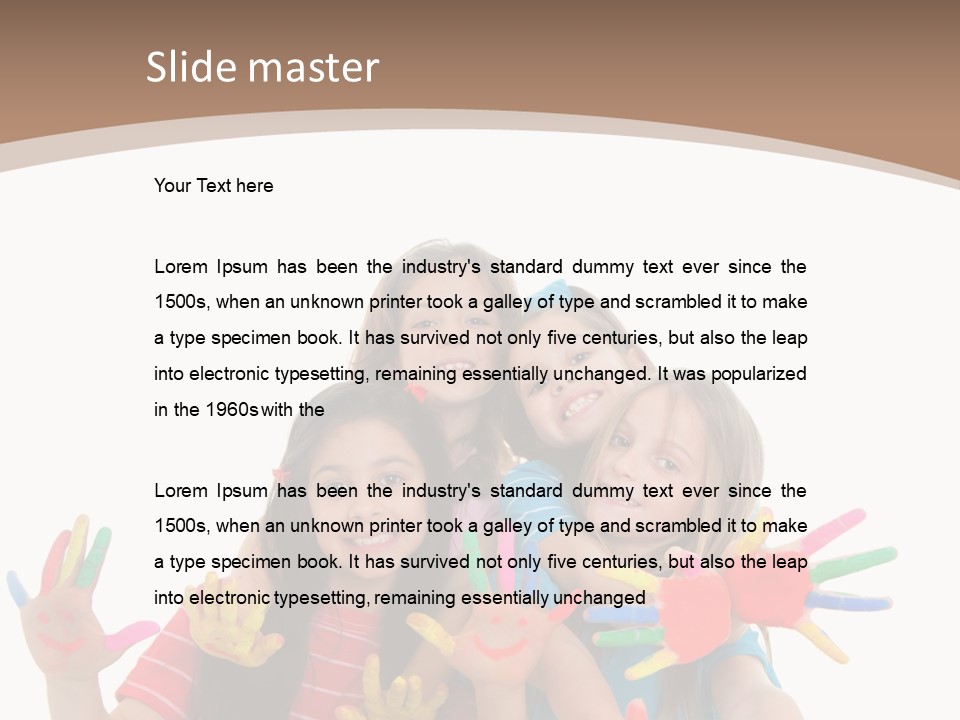 Artistic Entertainment Smiling PowerPoint Template