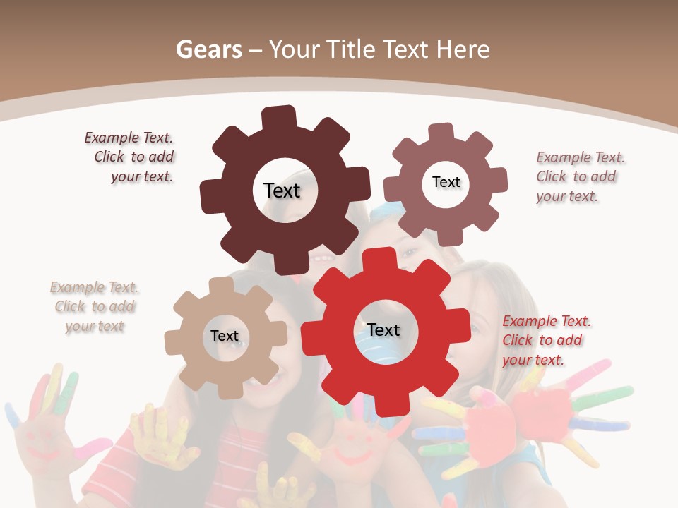 Artistic Entertainment Smiling PowerPoint Template