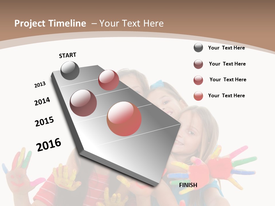 Artistic Entertainment Smiling PowerPoint Template