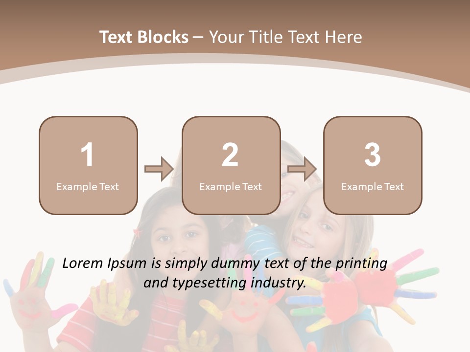 Artistic Entertainment Smiling PowerPoint Template