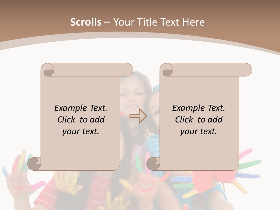 Artistic Entertainment Smiling PowerPoint Template