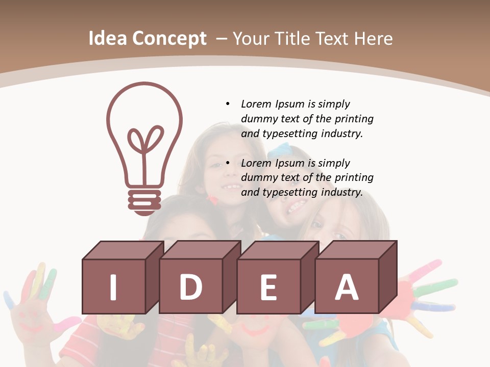 Artistic Entertainment Smiling PowerPoint Template