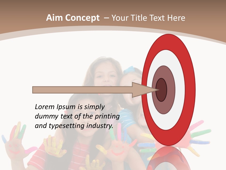 Artistic Entertainment Smiling PowerPoint Template