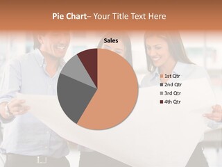 Colleagues Smiling Business PowerPoint Template