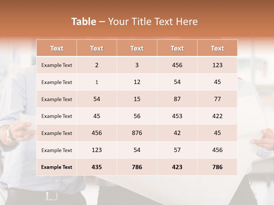 Colleagues Smiling Business PowerPoint Template