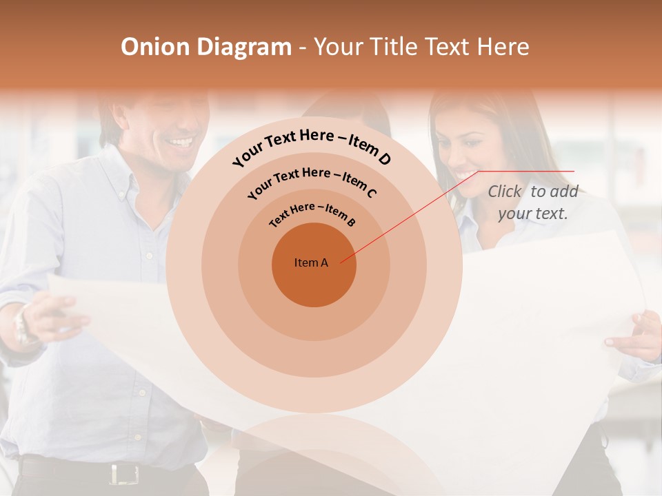 Colleagues Smiling Business PowerPoint Template