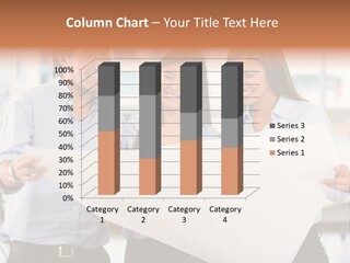 Colleagues Smiling Business PowerPoint Template