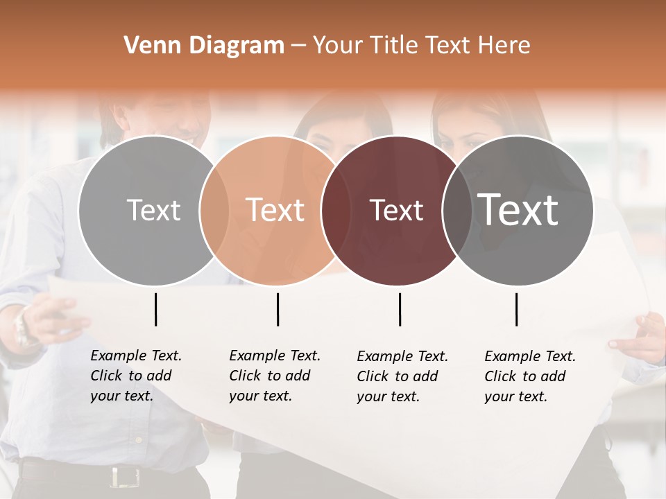 Colleagues Smiling Business PowerPoint Template