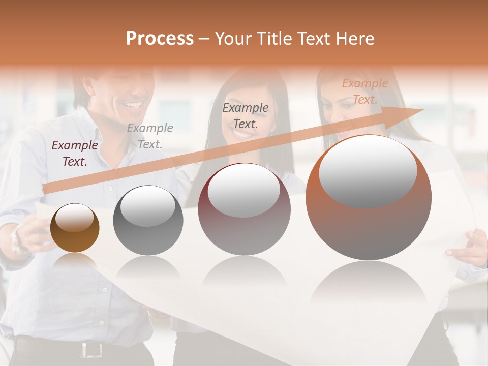 Colleagues Smiling Business PowerPoint Template
