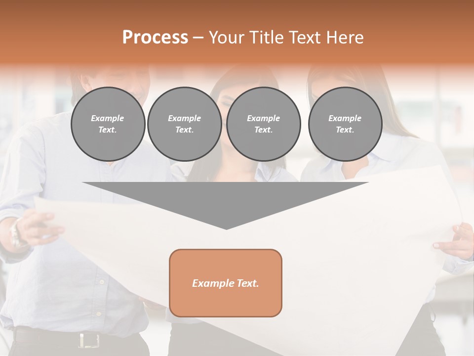 Colleagues Smiling Business PowerPoint Template