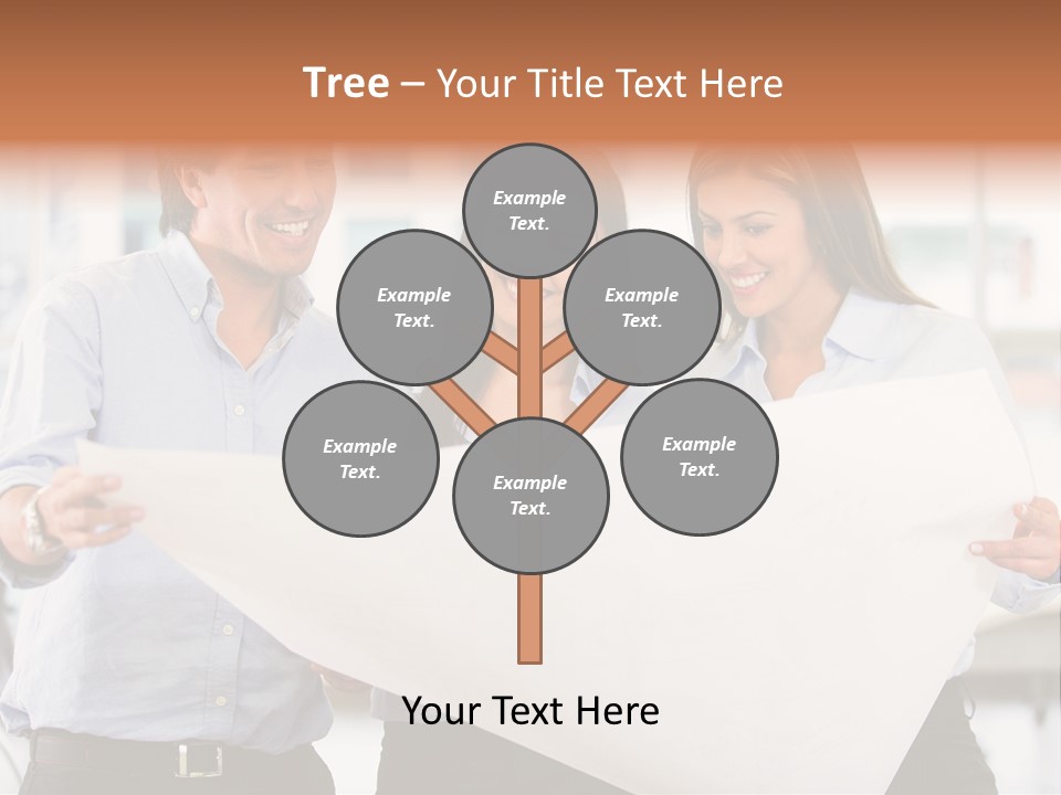 Colleagues Smiling Business PowerPoint Template