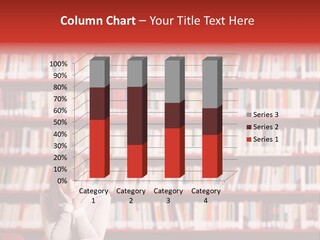 Learning Holding Bookshelf PowerPoint Template