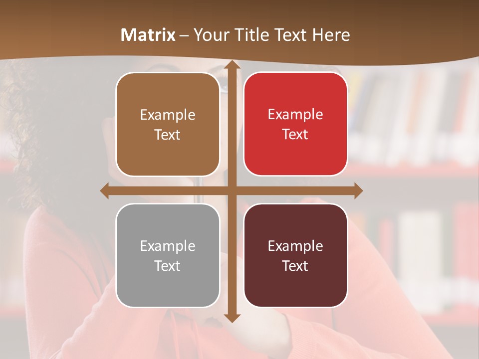 Girl Student Thinking PowerPoint Template