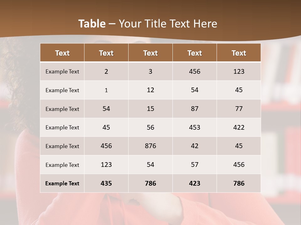 Girl Student Thinking PowerPoint Template