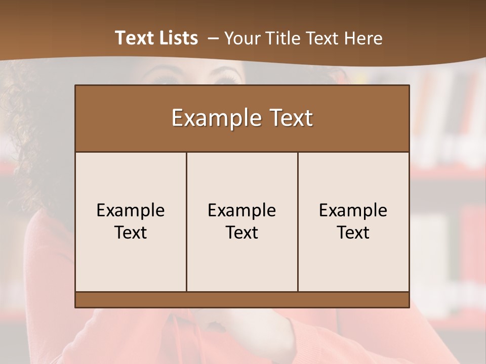 Girl Student Thinking PowerPoint Template