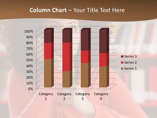 Girl Student Thinking PowerPoint Template