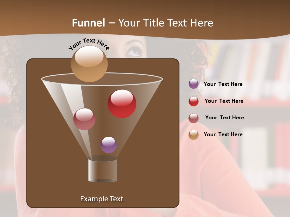 Girl Student Thinking PowerPoint Template