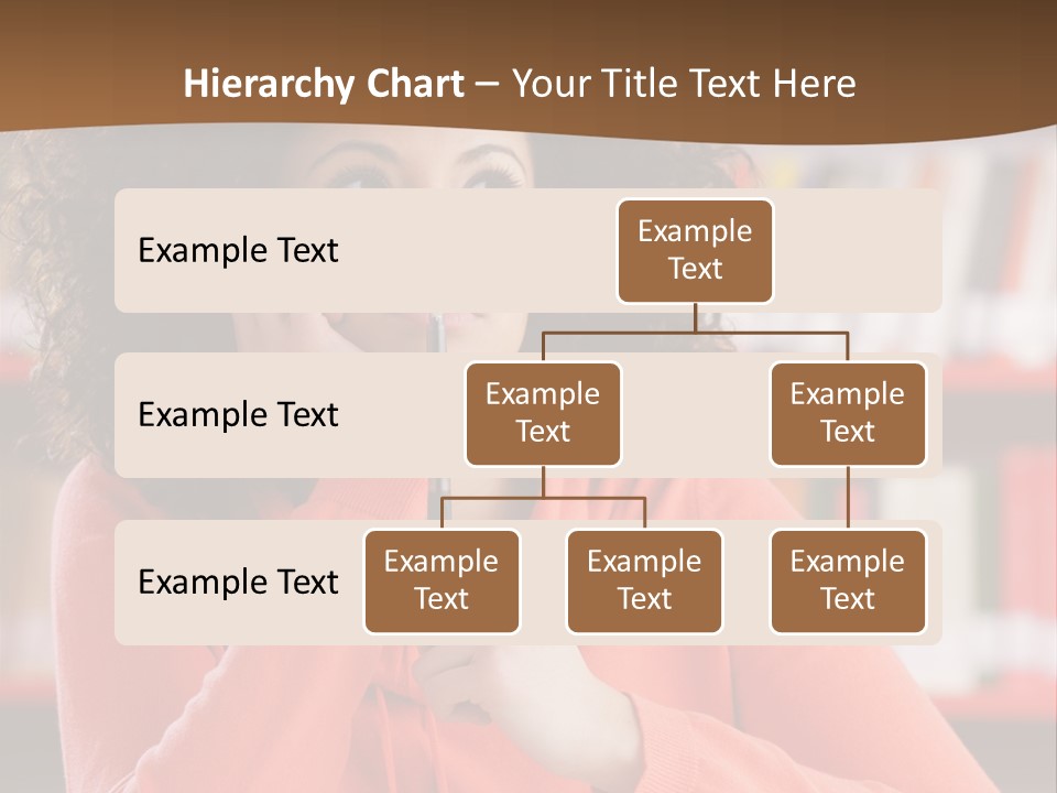 Girl Student Thinking PowerPoint Template