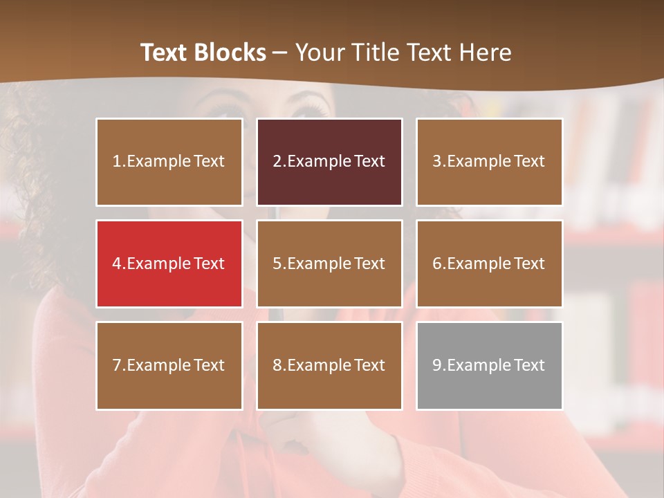 Girl Student Thinking PowerPoint Template