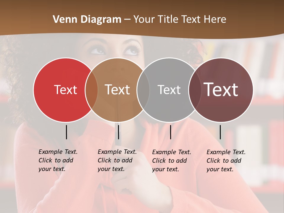 Girl Student Thinking PowerPoint Template
