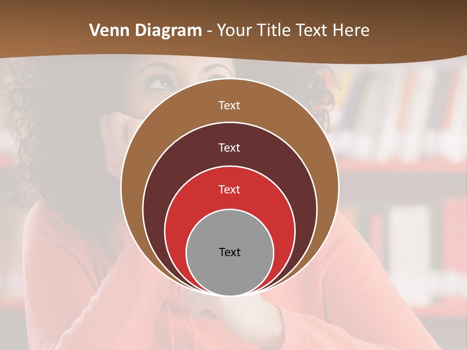 Girl Student Thinking PowerPoint Template