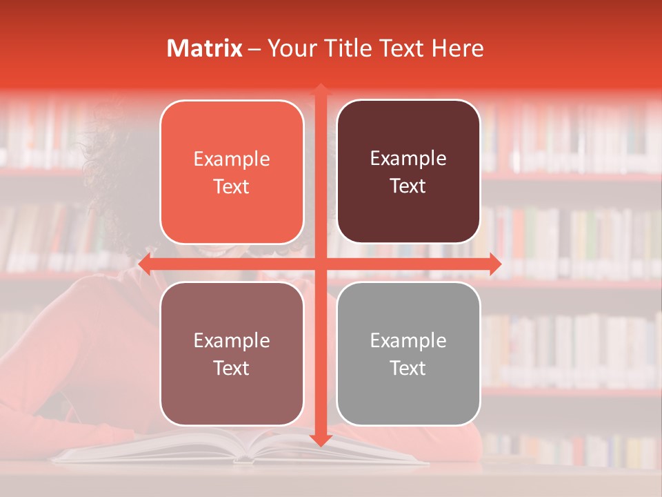 Indoors Student Curly Hair PowerPoint Template