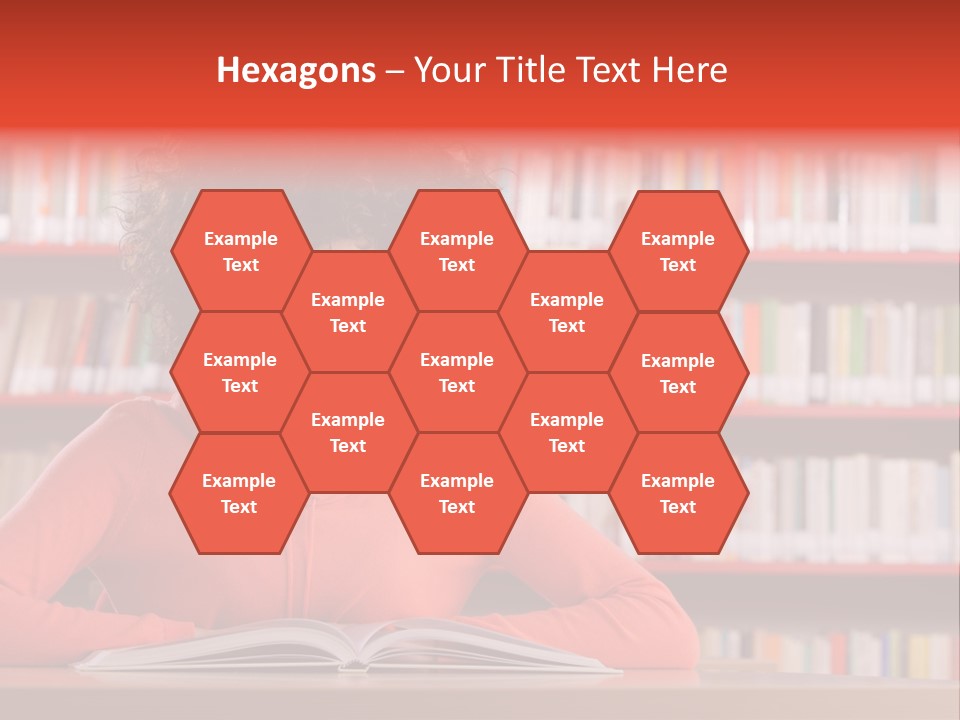 Indoors Student Curly Hair PowerPoint Template